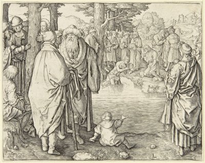 Chrzest Chrystusa autorstwa Lucas van Leyden