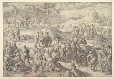 Kalwaria Golgota, 1517. autorstwa Lucas van Leyden
