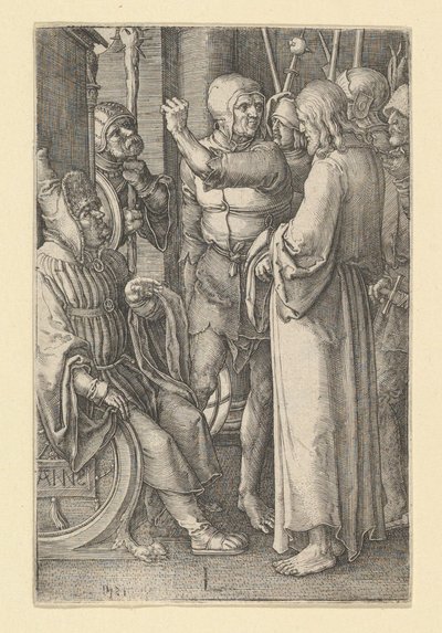 Chrystus przed Annaszem, 1521. autorstwa Lucas van Leyden