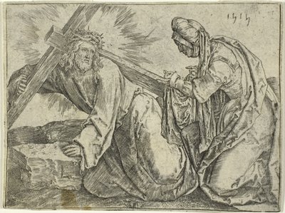 Chrystus niosący krzyż autorstwa Lucas van Leyden