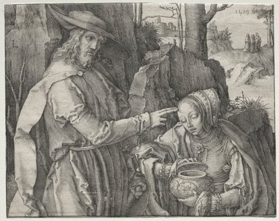 Chrystus jako ogrodnik ukazujący się św. Marii Magdalenie autorstwa Lucas van Leyden