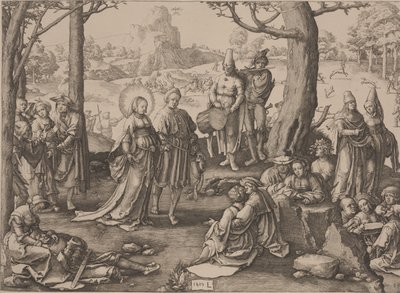 Taniec Magdaleny autorstwa Lucas van Leyden