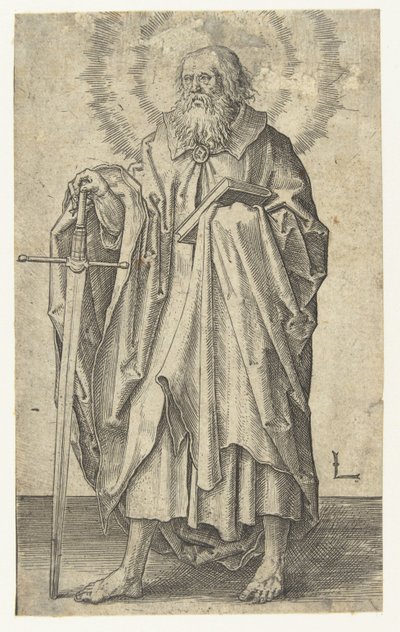 Apostoł Paweł Chrystus i apostołowie (tytuł serii) autorstwa Lucas van Leyden
