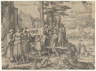 Powrót syna marnotrawnego autorstwa Lucas van Leyden