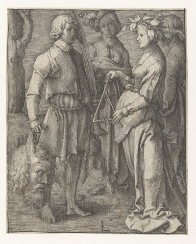 W triumfie idź David autorstwa Lucas van Leyden