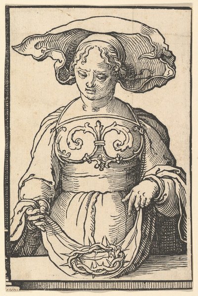 Sybilla delficka z serii Sybille, ca. 1530. autorstwa Lucas van Leyden