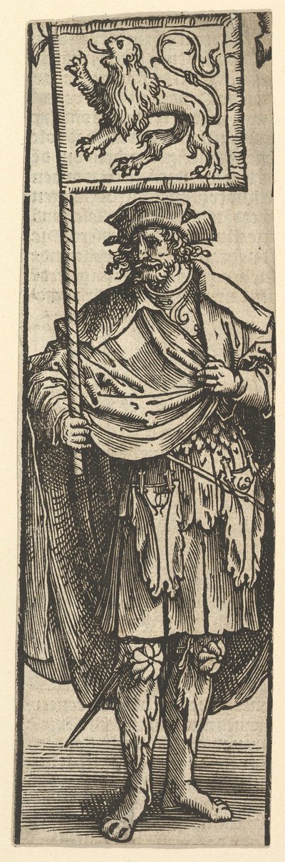Dirk pierwszy hrabia Holandii, 1517. autorstwa Lucas van Leyden