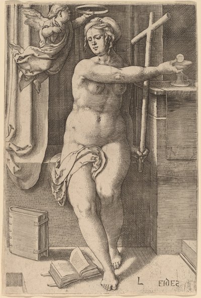 Fides (Wiara) autorstwa Lucas van Leyden