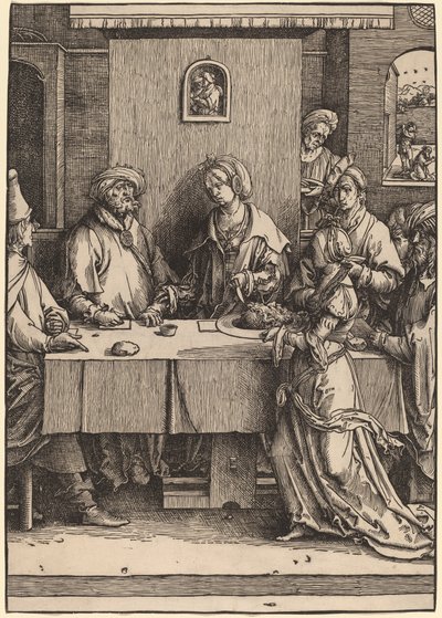 Herod i Herodiada autorstwa Lucas van Leyden