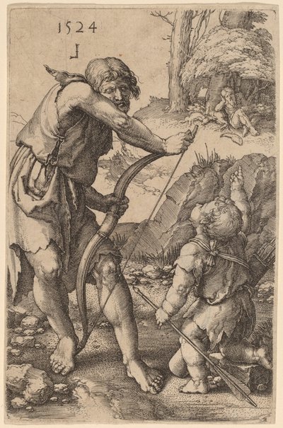 Lamech i Kain autorstwa Lucas van Leyden