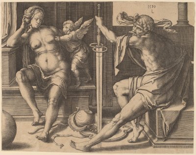 Mars, Wenus i Kupidyn autorstwa Lucas van Leyden