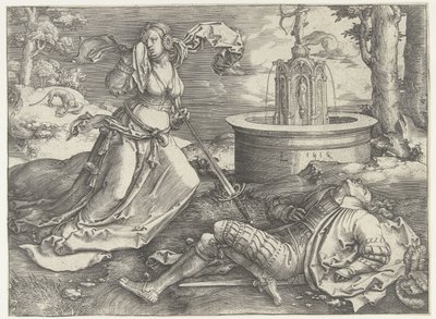 Pyramus i Thisbe autorstwa Lucas van Leyden