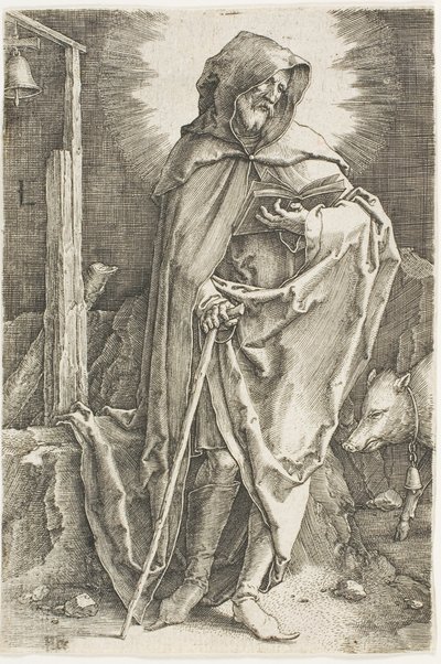 Święty Antoni autorstwa Lucas van Leyden