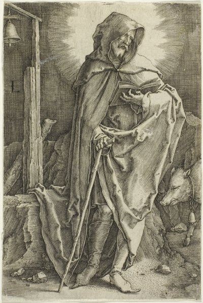 Święty Antoni autorstwa Lucas van Leyden