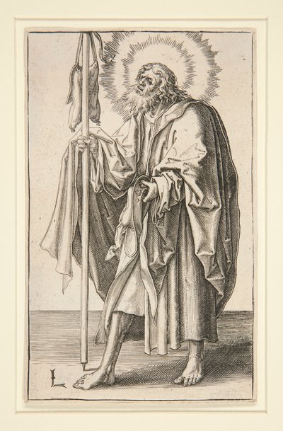 Św. Jakub Większy (lub Starszy) z serii: Chrystus i Apostołowie autorstwa Lucas van Leyden