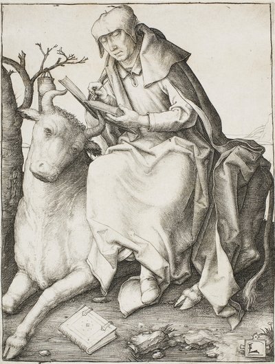 Św. Łukasz, ok.1508 autorstwa Lucas van Leyden