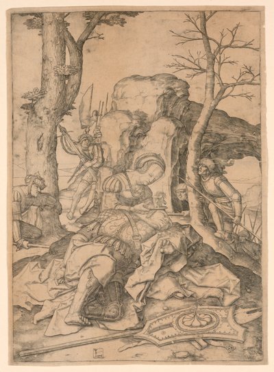 Samson i Dalila autorstwa Lucas van Leyden