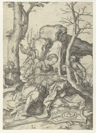 Samson i Dalila autorstwa Lucas van Leyden