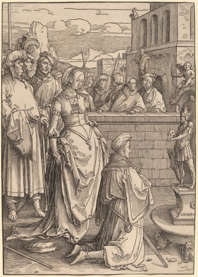 Bałwochwalstwo Salomona autorstwa Lucas van Leyden