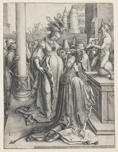 Bałwochwalstwo Salomona autorstwa Lucas van Leyden