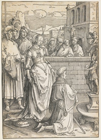 Bałwochwalstwo Salomona, c. 1512 autorstwa Lucas van Leyden