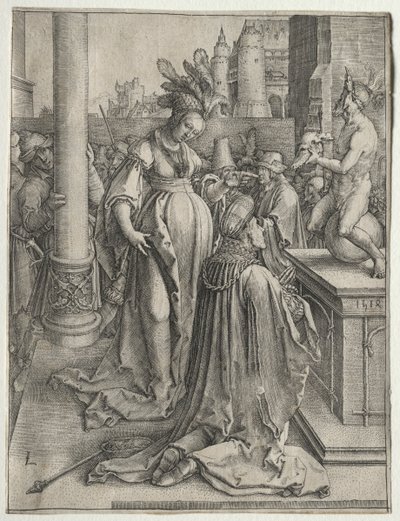 Bałwochwalstwo Salomona, 1514. autorstwa Lucas van Leyden