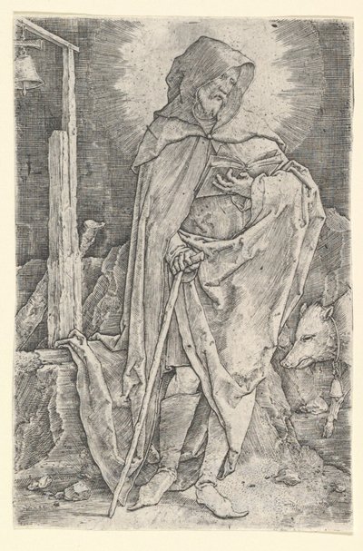 Święty Antoni autorstwa Lucas van Leyden