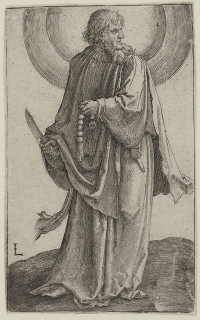 Św. Bartłomiej, ok. 1511 (rycina) autorstwa Lucas van Leyden