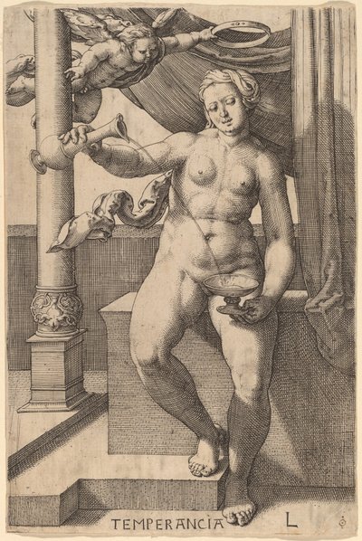 Temperancia (Wstrzemięźliwość) autorstwa Lucas van Leyden