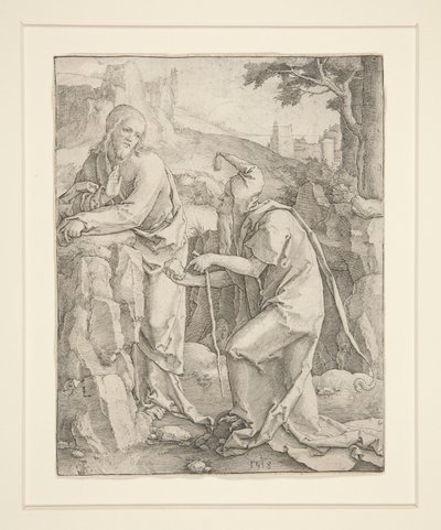 Kuszenie Chrystusa autorstwa Lucas van Leyden
