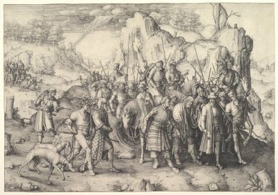 Nawrócenie świętego Pawła autorstwa Lucas van Leyden