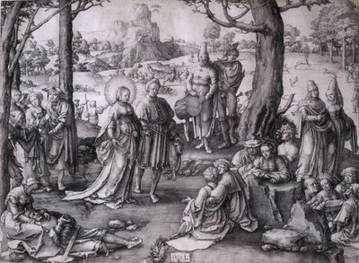 Taniec świętej Marii Magdaleny autorstwa Lucas van Leyden