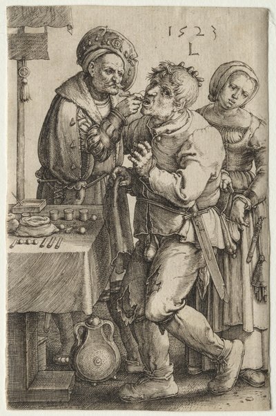 Dentysta autorstwa Lucas van Leyden