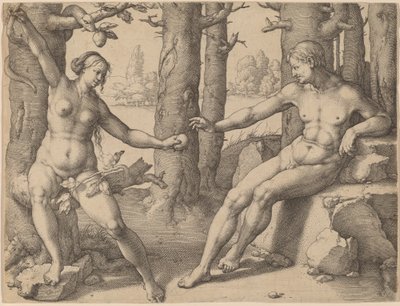 Upadek człowieka autorstwa Lucas van Leyden