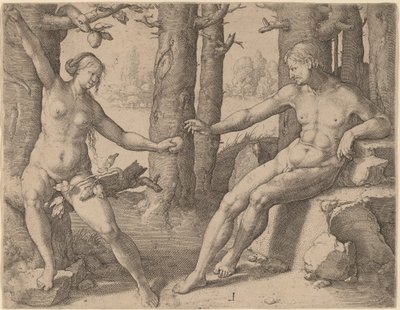 Upadek człowieka autorstwa Lucas van Leyden