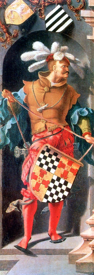 Uzdrowienie niewidomego z Jerycha, szczegół, 1531 autorstwa Lucas van Leyden