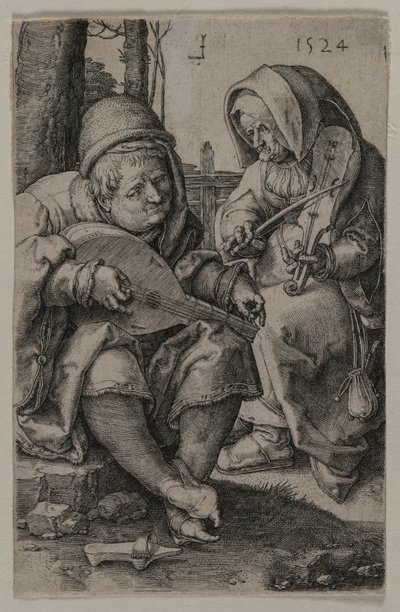 Muzycy autorstwa Lucas van Leyden