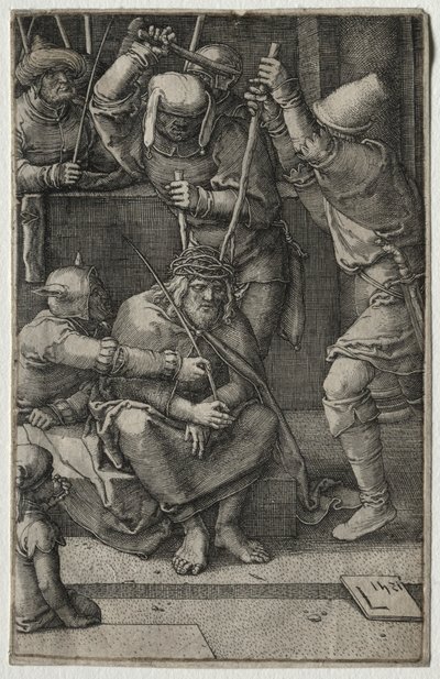 Pasja: Chrystus ukoronowany cierniem, 1521. autorstwa Lucas van Leyden