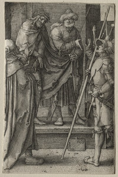 Męka: Chrystus przedstawiony ludowi, 1521. autorstwa Lucas van Leyden