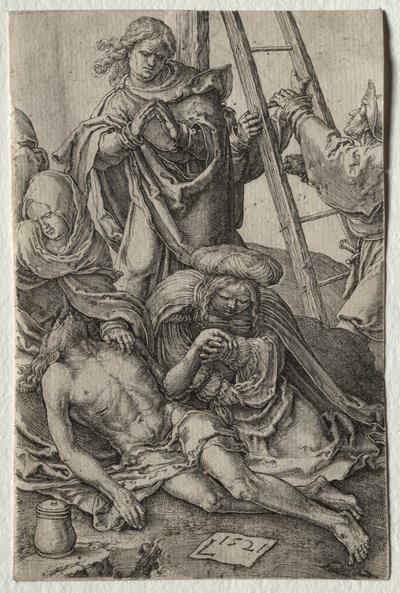 Pasja: Zejście z Krzyża, 1521. autorstwa Lucas van Leyden