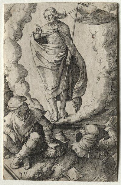 Pasja: Zmartwychwstanie, 1521. autorstwa Lucas van Leyden