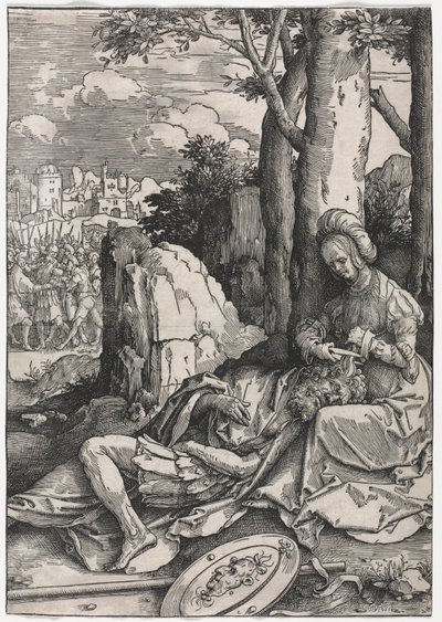 Siła kobiet: Samson i Dalila autorstwa Lucas van Leyden