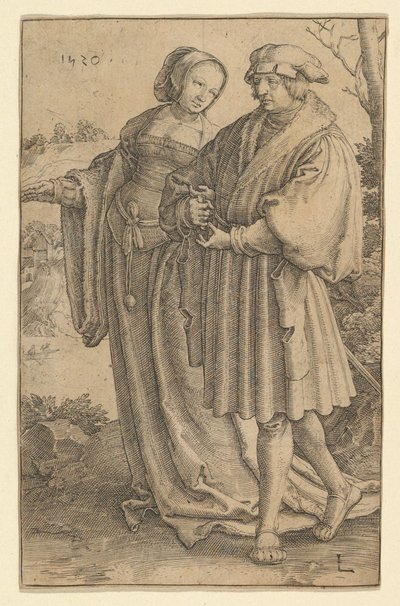 Promenada, 1520. autorstwa Lucas van Leyden
