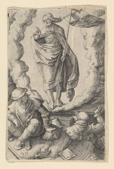 Zmartwychwstanie, 1521. autorstwa Lucas van Leyden