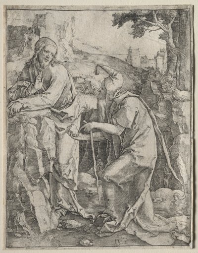 Kuszenie Chrystusa autorstwa Lucas van Leyden