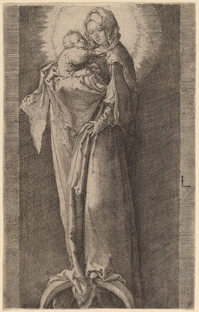 Dziewica w niszy autorstwa Lucas van Leyden