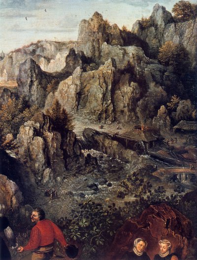 Uczta wiejska, szczegół, 1576. autorstwa Lucas van Valckenborch