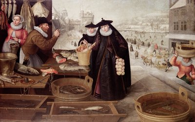 Zima, 1595 autorstwa Lucas van Valckenborch