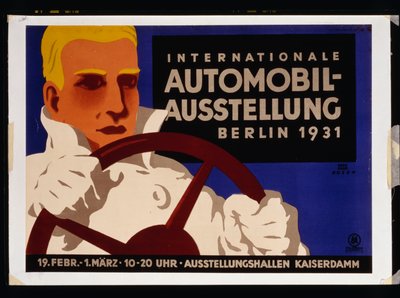 Międzynarodowa Wystawa Samochodowa, Berlin 1931 autorstwa Lucian and Rosen F. (fl.1929) Bernhard
