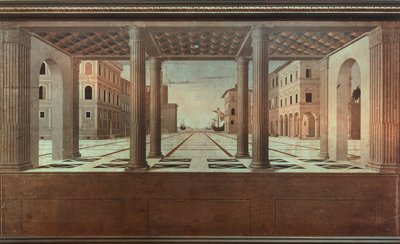 Idealny widok – Luciano Laurana (1420-1479). autorstwa Luciano Laurana